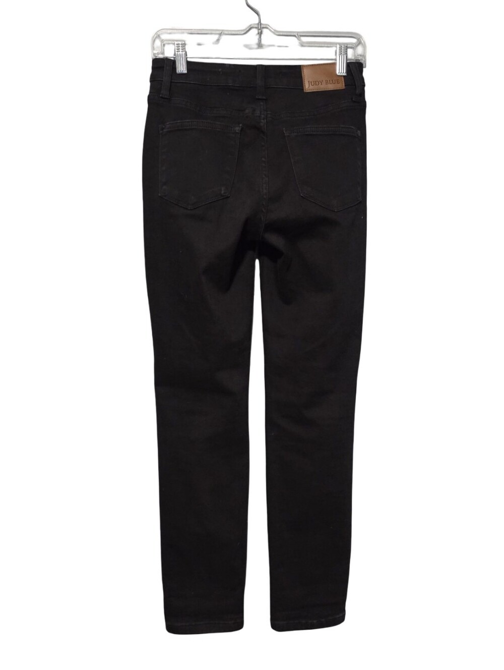 JUDY BLUE Mid Rise Slim Fit Jeans Womens 3/26 Black Minimalist Style JB88726BK - Picture 4 of 7